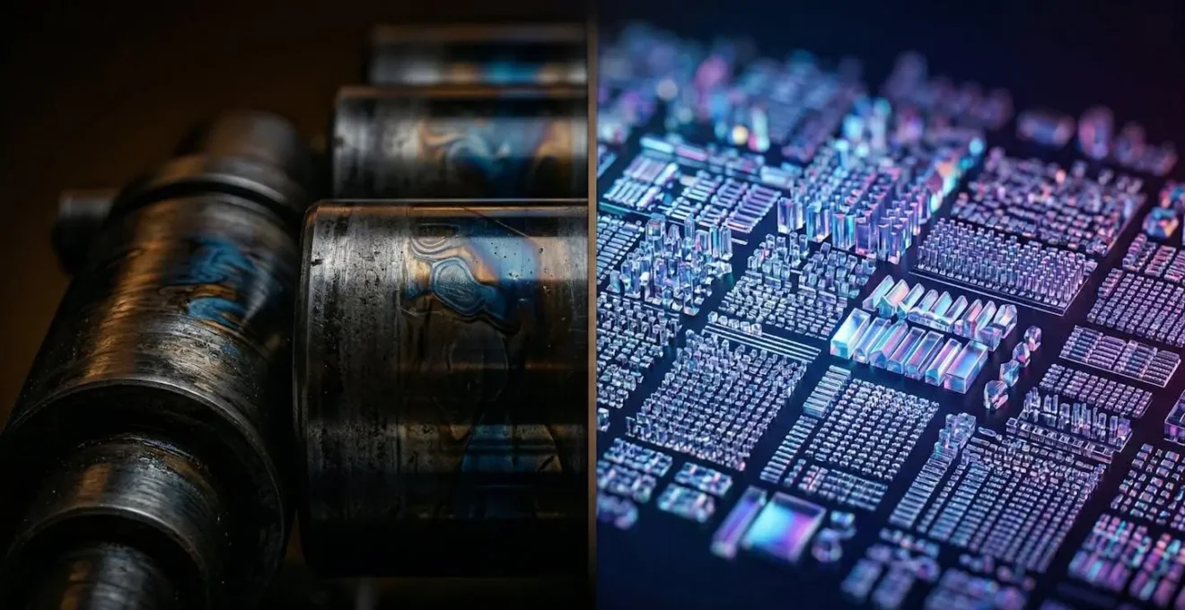 Comparaison visuelle entre différentes technologies d'impression moderne